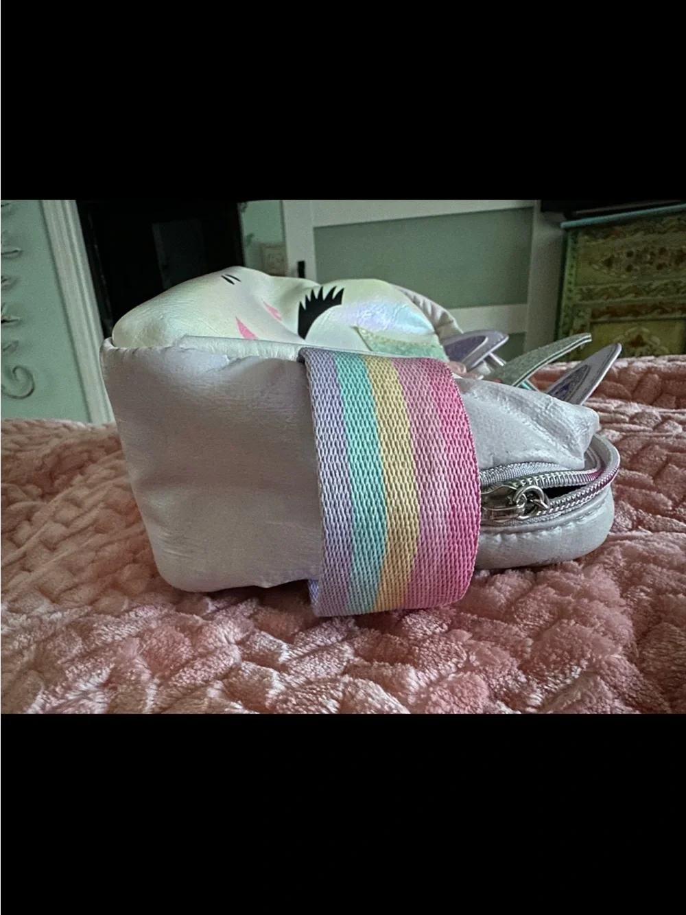 OMG Unicorn, Miss Gwen’s cosmetic tote bag